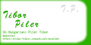 tibor piler business card